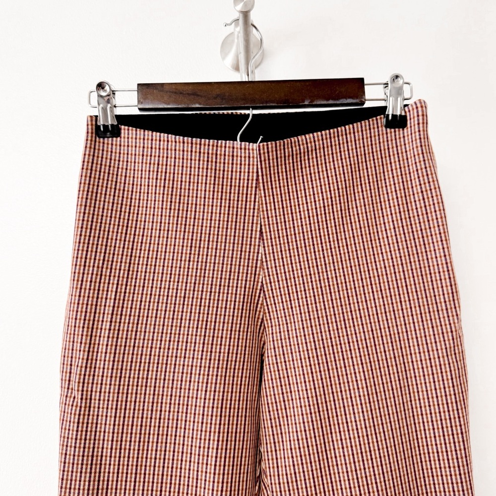 A New Day Winter Preppy Chic Plaid Blazer Jacket w/ Ankle Pants Brown Red XS 4 - Picture 8 of 16